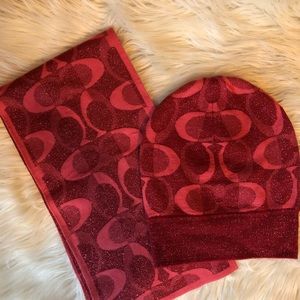 Coach Tonal Dream C Logo Scarf/Hat